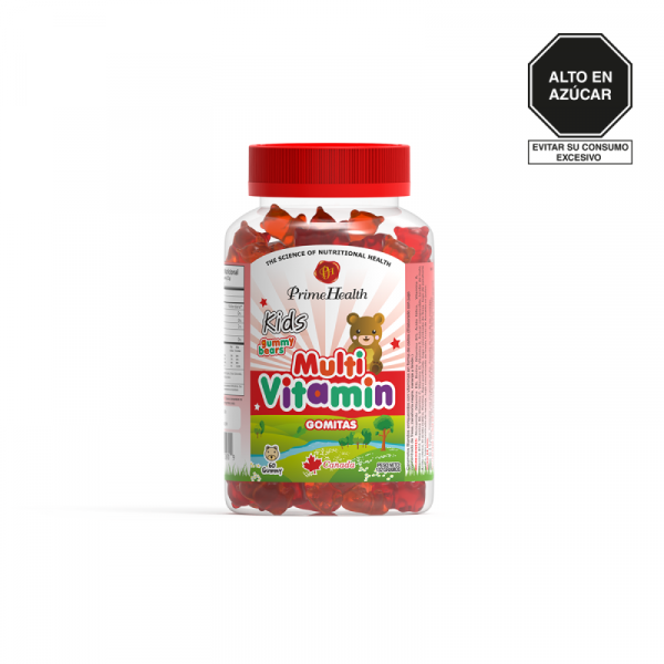 multivitaminico vitamina a e d c gomitas niños prime health boticuy