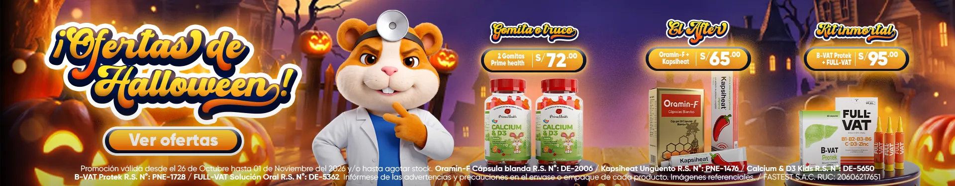 Ofertas de Halloween, descuentos en productos seleccionados Boticuy