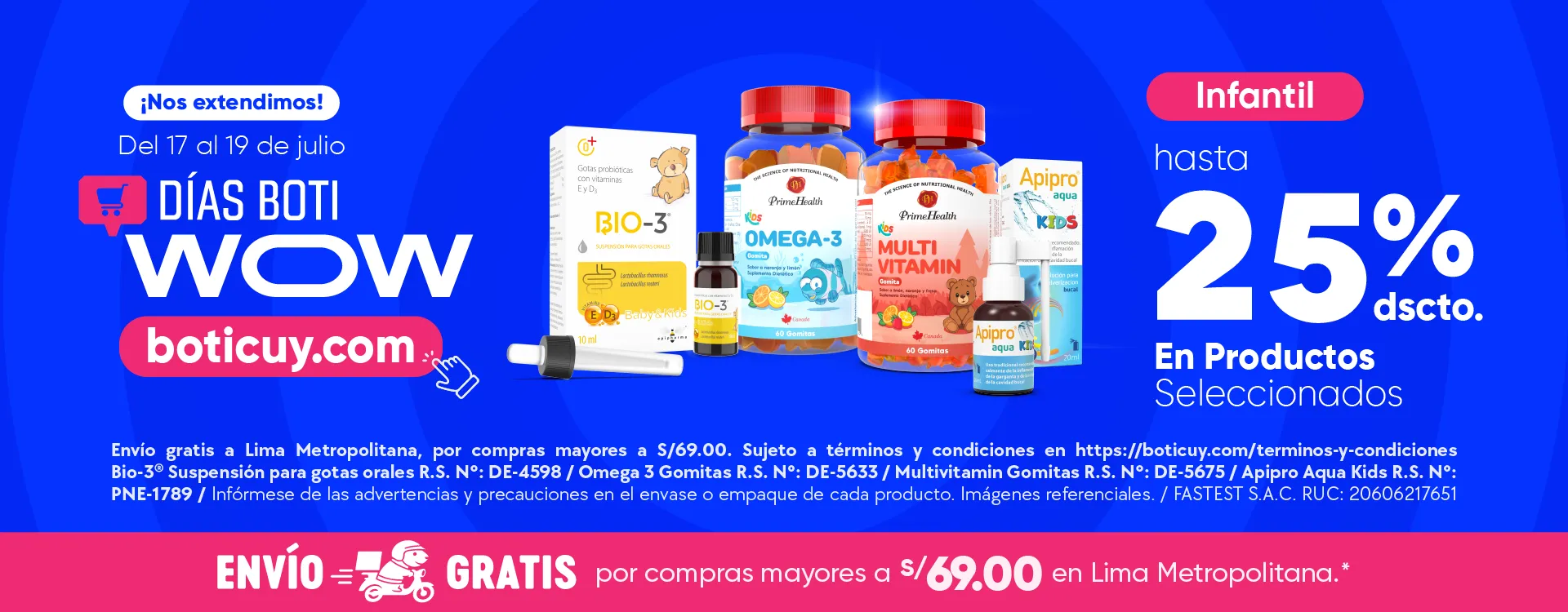 Dias Boti WOW Infantil - hasta 25% de descuento