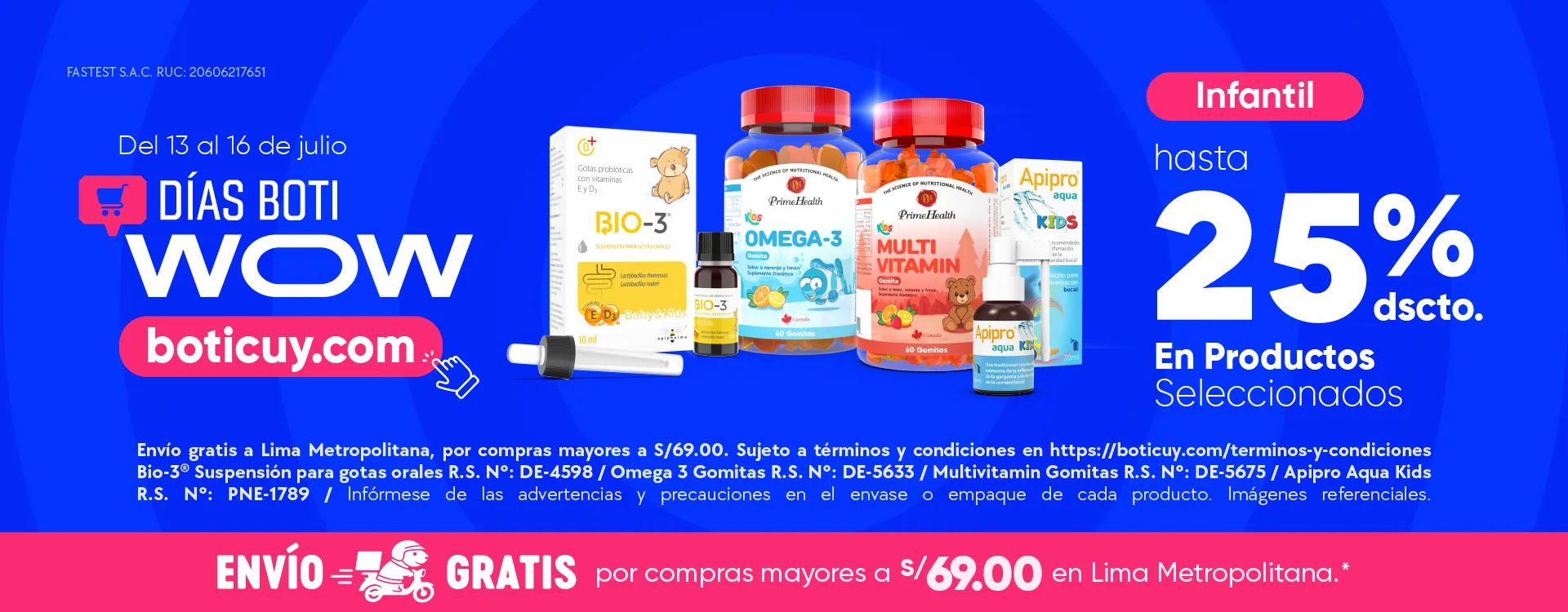 Dias Boti WOW Infantil - hasta 25% de descuento