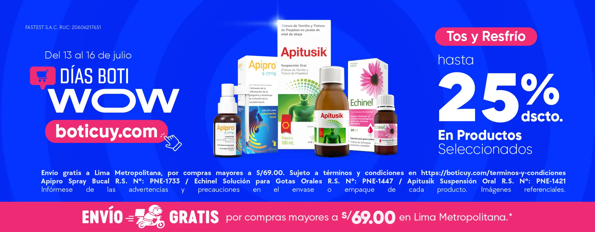 Dias Boti WOW Tos y Resfrio - descuentos especiales