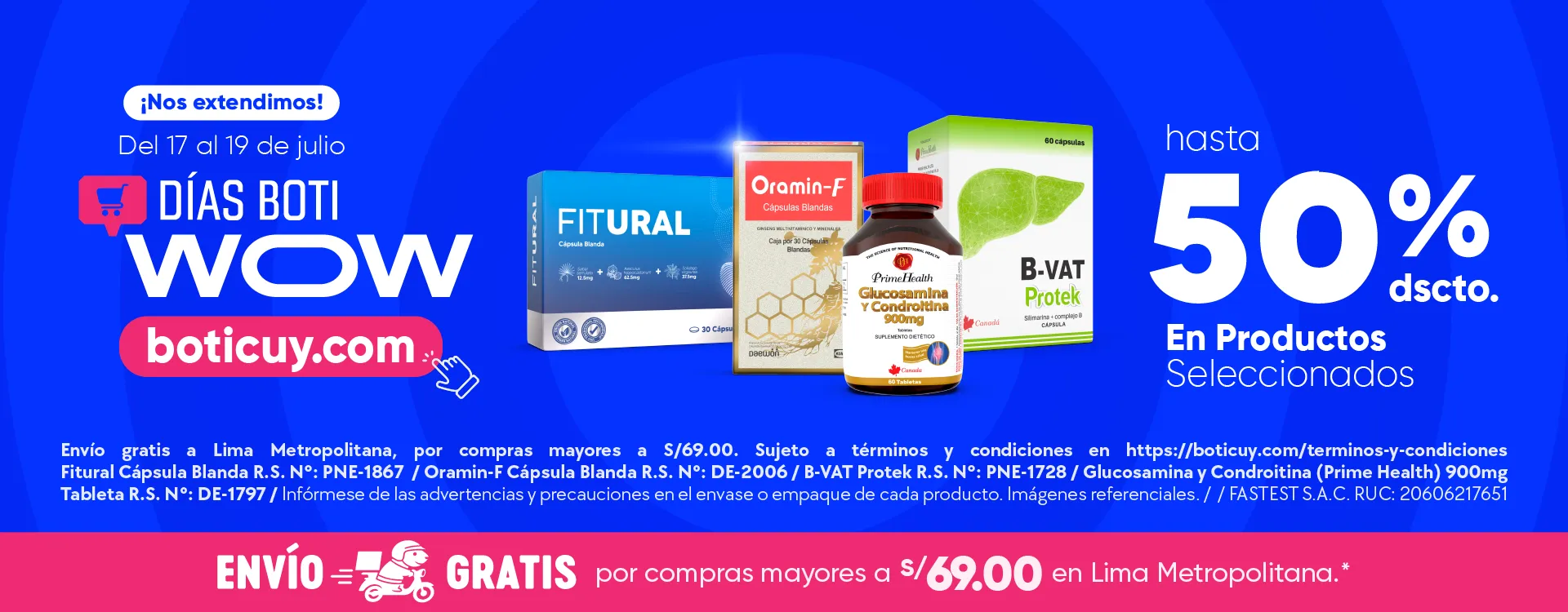 Dias Boti WOW - hasta 50% de descuento
