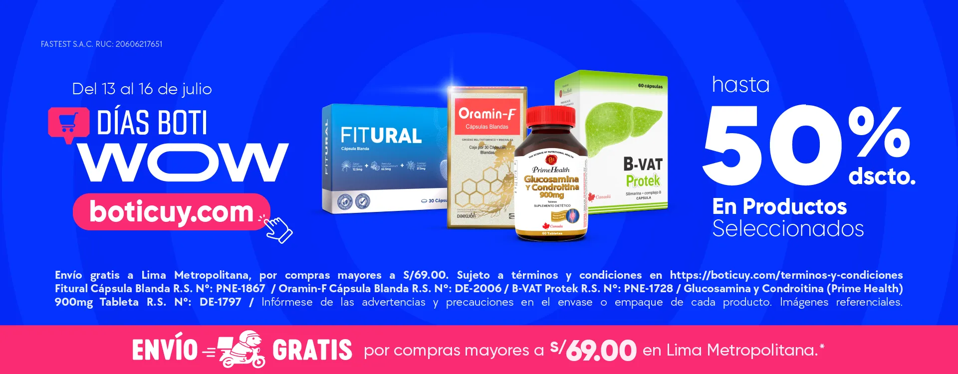 Dias Boti WOW - hasta 50% de descuento