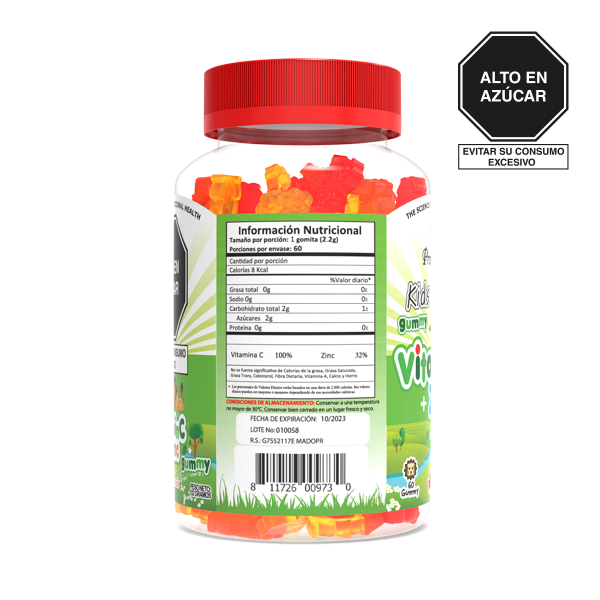 Vitamina C zinc niños kids boticuy